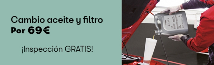 Inspección gratuita al cambiar el aceite y filtro de tu SEAT